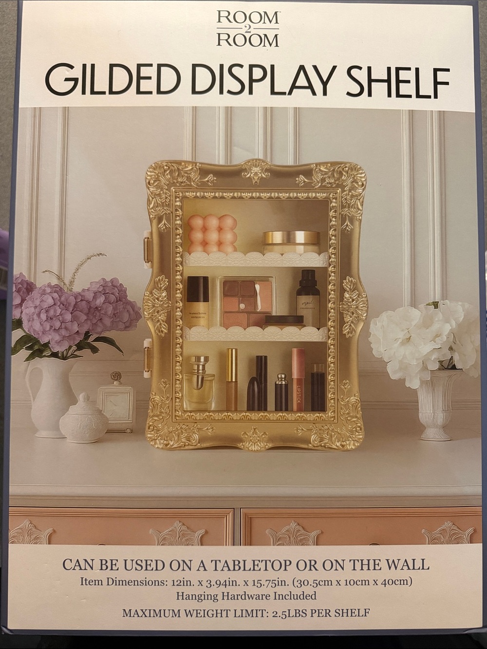 Viral Gilded Display Shelf in